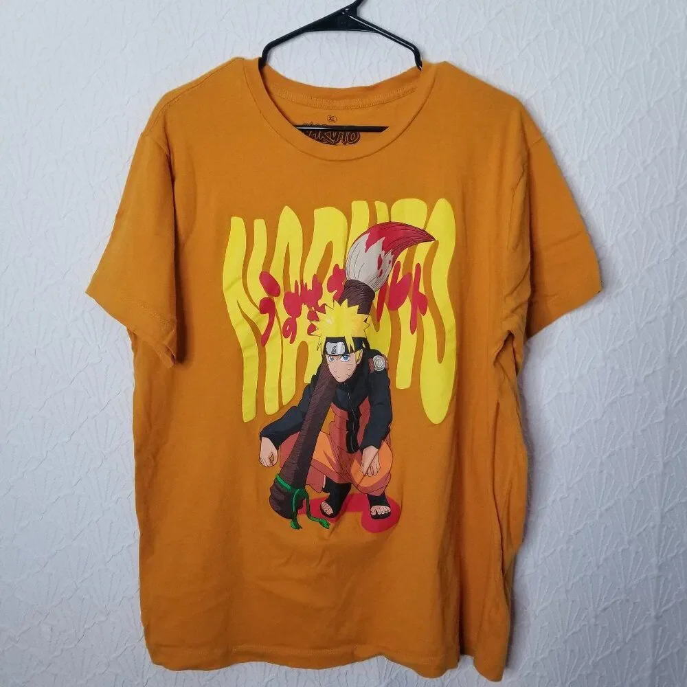 Naruto Shippuden by Ripple Junction T Shirt Orange Anime Men's XL
